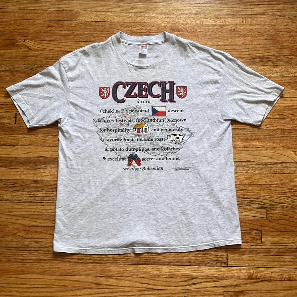 Vintage Czech Republic T-Shirt / XL / 90s